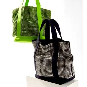 Black BDG Urban Outfitters Rhinestone Mini Tote Bag